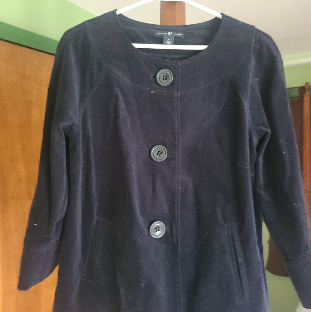 Gap Black Velvet Jacket